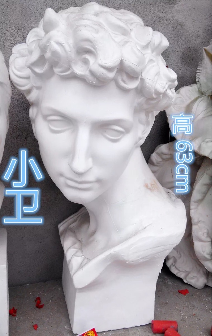 朱利亚诺德梅第奇 美术石膏艺考教具小卫石膏像人物石