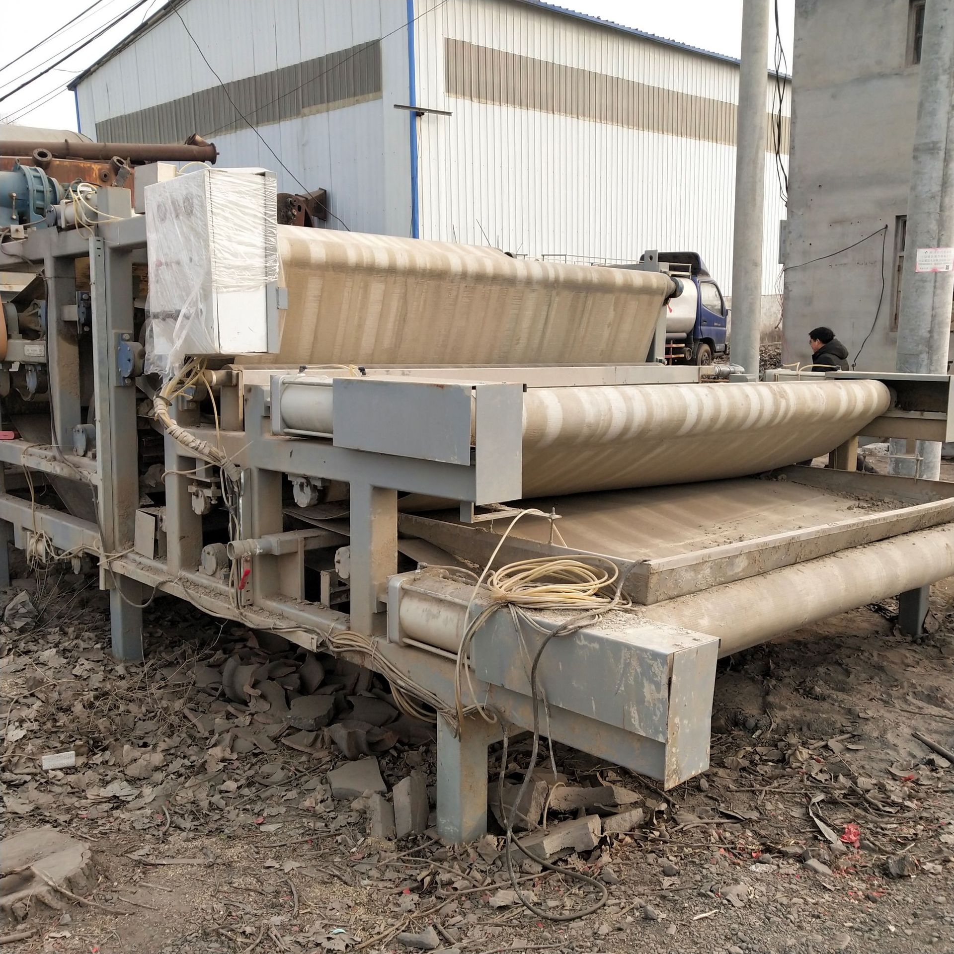 二手沙场洗沙带式压滤机二手带式压滤机设备