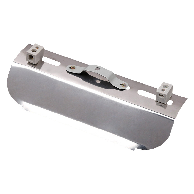 定制 碘钨灯架镀锌板白板灯架灯架加宽加厚灯架白卡接线柱