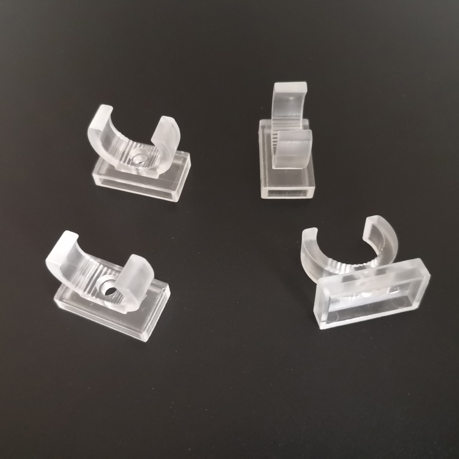 灯管固定卡夹 u形卡扣 t5塑胶卡扣 14~16外径 注塑厂家批发