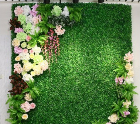 仿真植物墙背景形象门头广告牌绿植形象墙草坪装饰店铺软装花墙