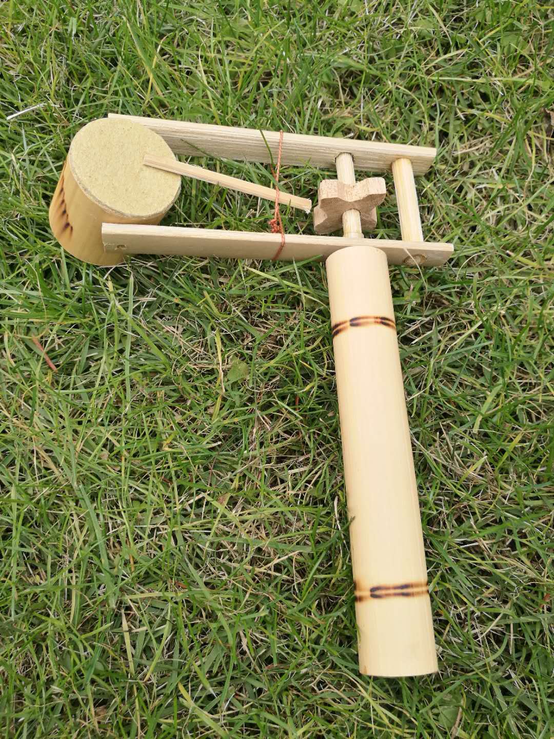 印度尼西亚 竹玩具 碳化 手工益智,怀旧童趣 特色文化-- 转转鼓