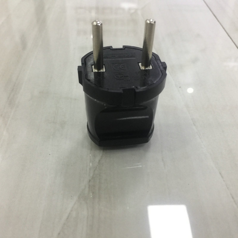 ce认证 欧式欧规可拆式防水插头 欧标圆头10a两极电源插头 出口