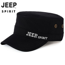 一件代发JEEPSPIRIT专柜正品帽子男中老年平顶帽OM18CD996CA0025