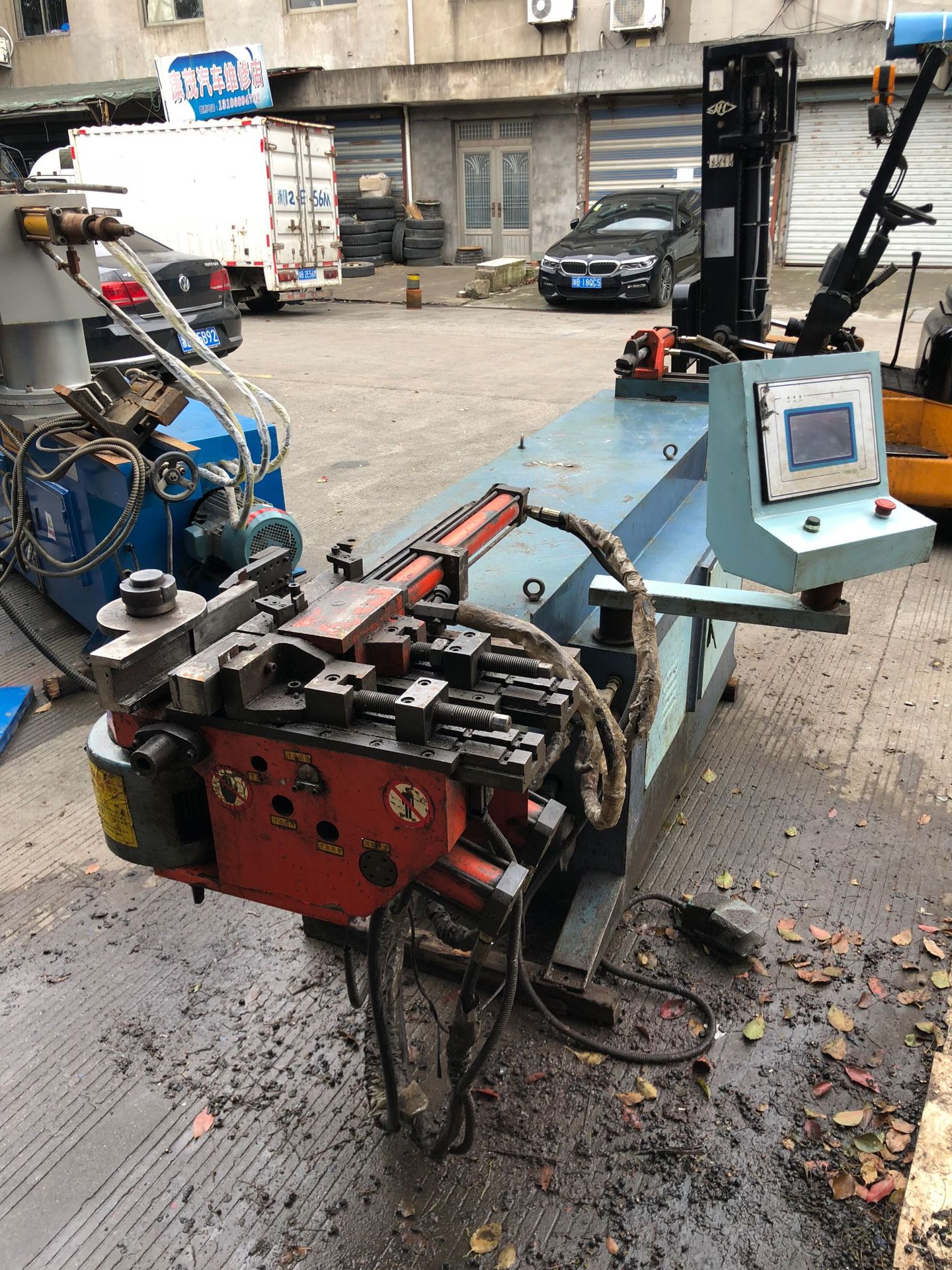 转让台和50型单头液压弯管机