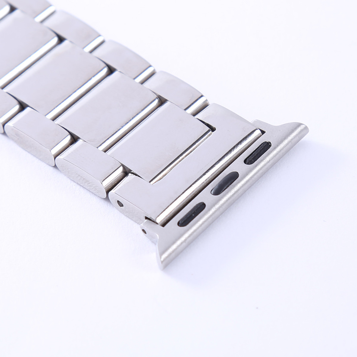 适用于苹果手表apple watch金属表带iwatch2/3三珠不锈钢表带苹果