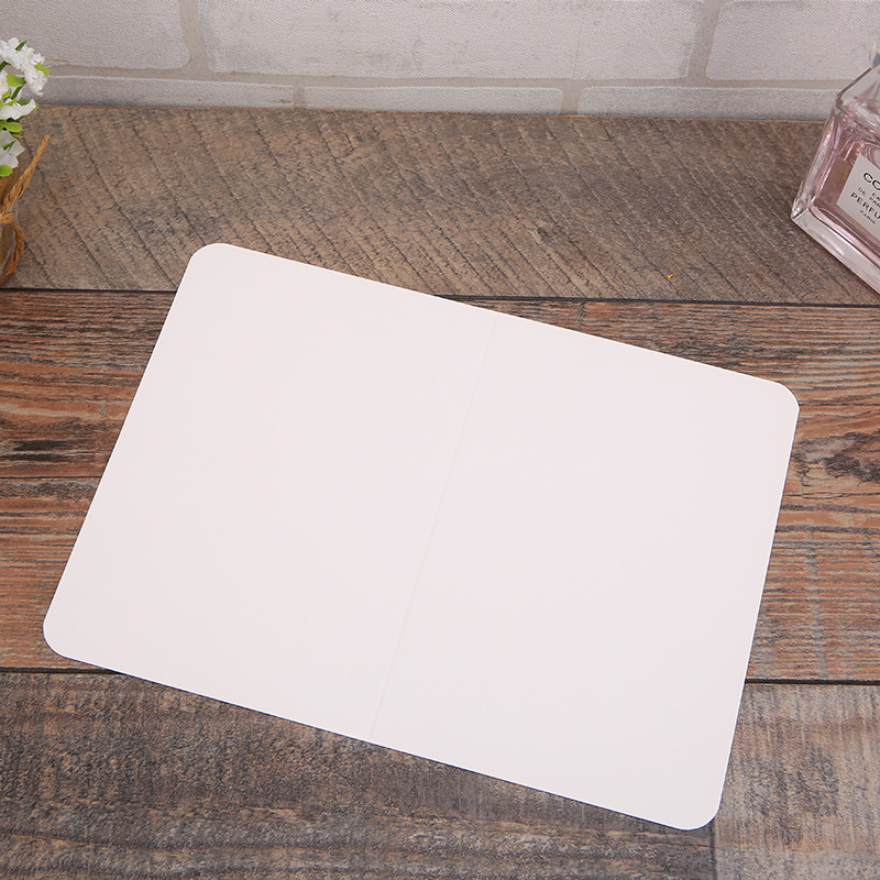 生日礼物留言卡韩国创意单色圆角牛皮纸卡片空白卡片英语单词卡片