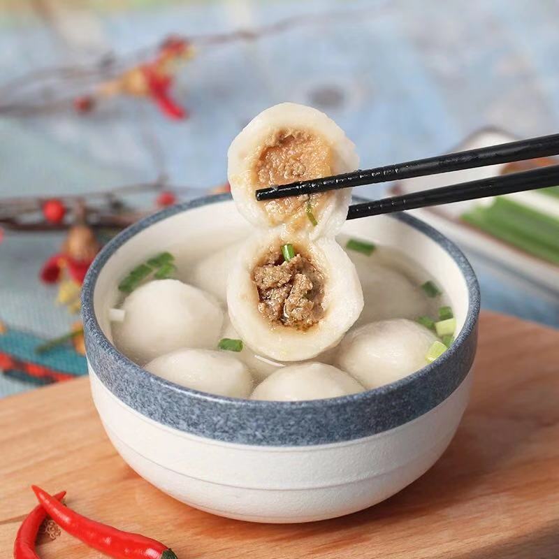 海欣灌汤福州鱼丸 包心鱼丸500克*20包餐饮饭店酒店关东煮速冻