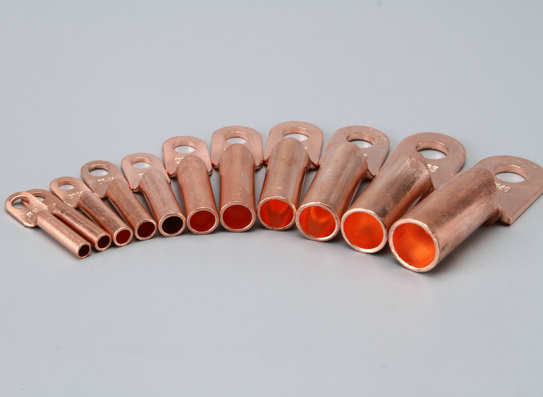 dt铜接头接线铜端子单孔鸭嘴鼻电缆铜鼻子国标非标堵油紫铜铜线