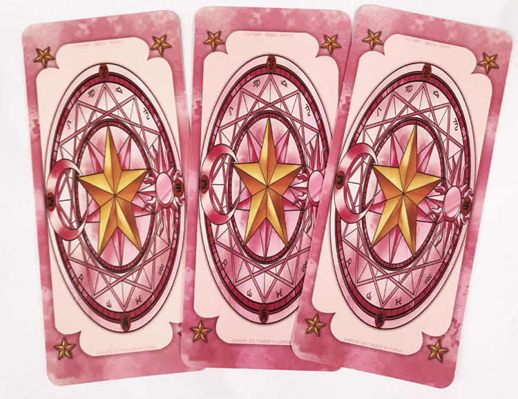 魔卡少女樱库洛牌 占卜扑克牌百变小樱经典魔法变身器女孩地摊货