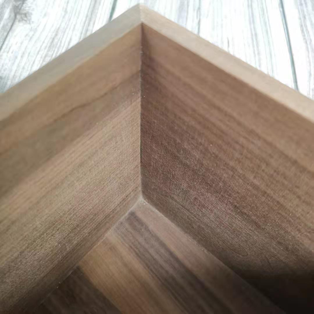 厂家直销黑桃木收纳笔筒 木质黑胡桃储物盒办公室笔筒可定制logo