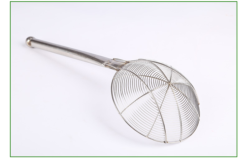 不锈钢笊篱加粗线漏油炸过滤漏网大圆管漏勺捞菜水饺笊篱