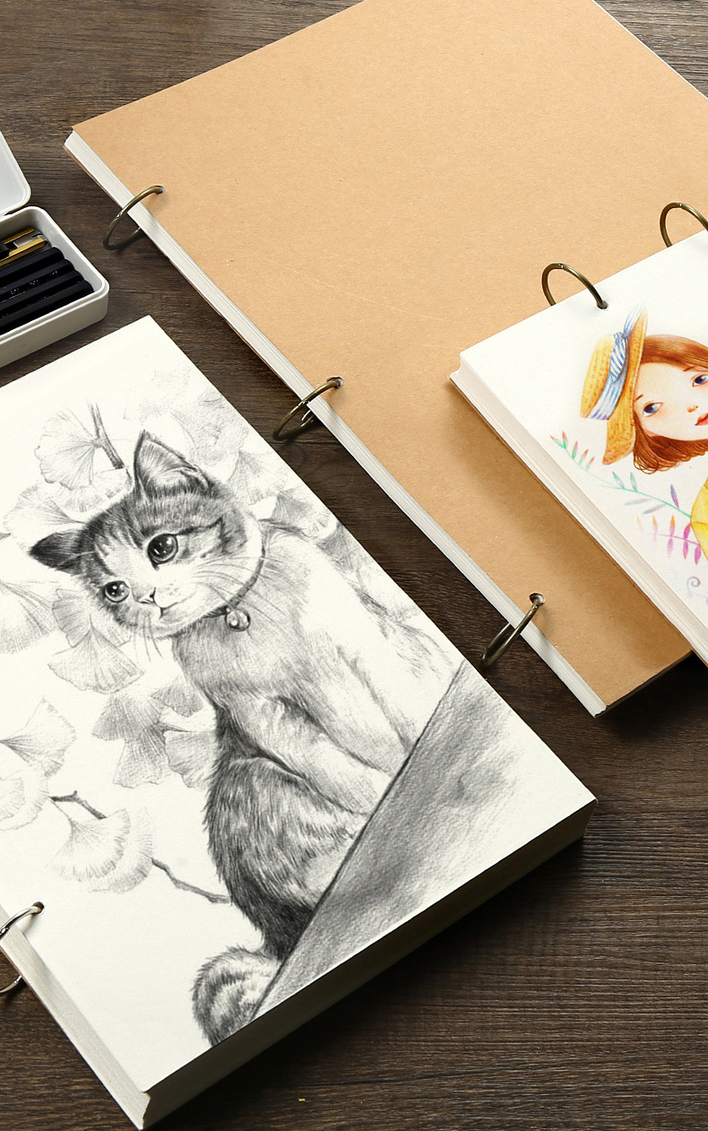 美术专用a4素描本写生绘画本水彩手绘本彩铅画速写线圈本定制