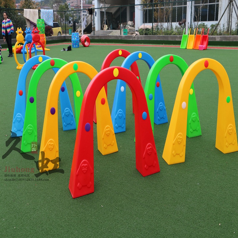幼儿园立体钻山洞 拱形门塑料钻洞儿童钻圈 户外体育活动器材玩具