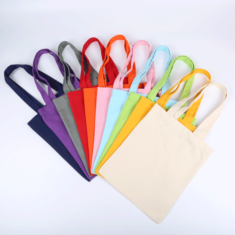 工厂批发环保帆布袋现货手提购物袋定制logo帆布包定做纯棉布袋子