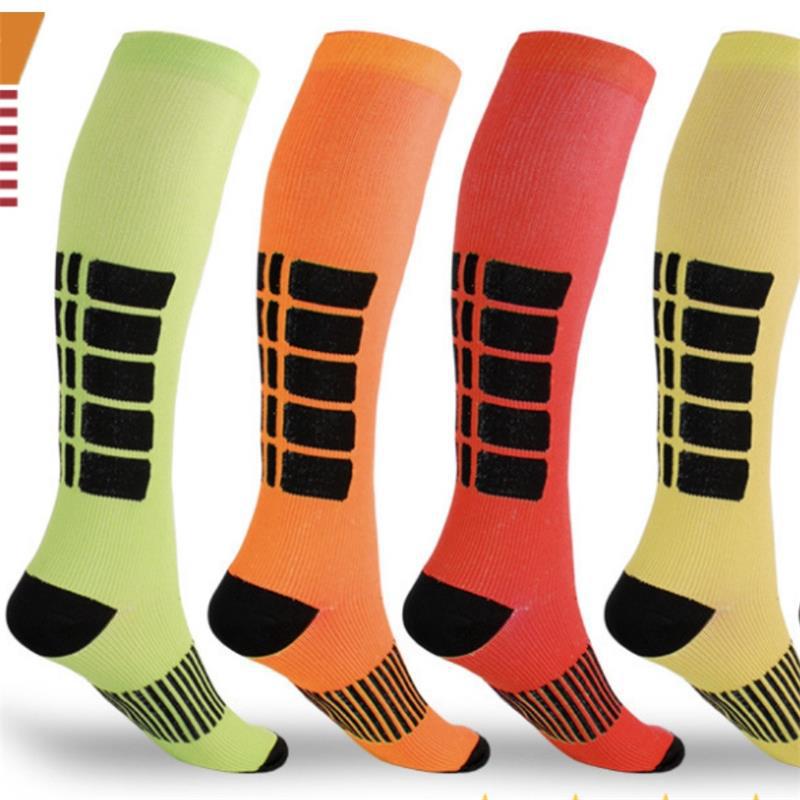 New Products in Stock Compression Stockings Foreign Trade Cross-Border Supply Color Fashion Casual Nylon Pressure Socks for Men and Women