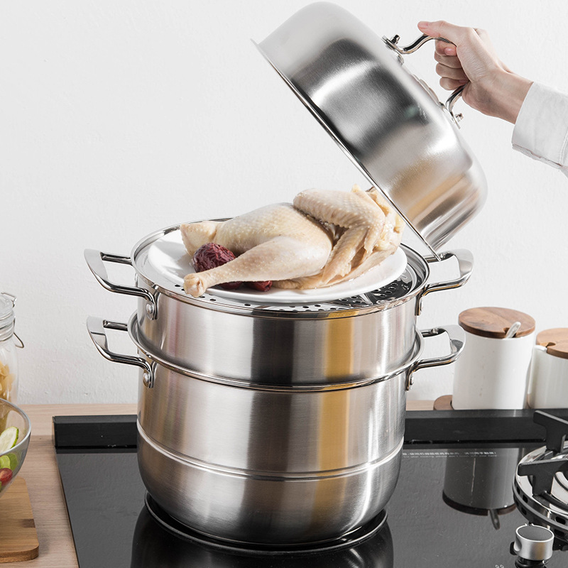 柄多用蒸锅