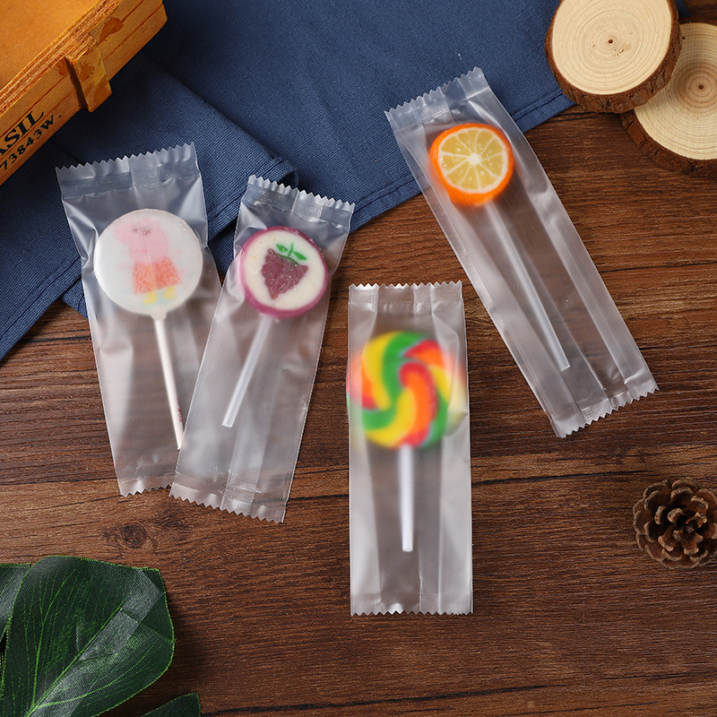 手工棒棒糖包装袋雪梨水果棒棒糖密封袋棒棒糖独立包装袋子50个