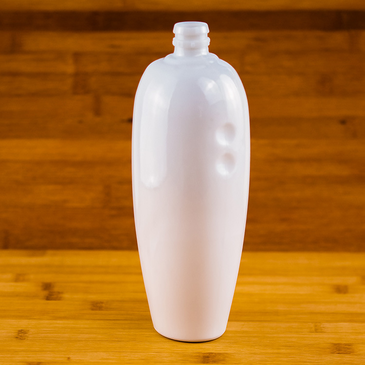 高档定制500ml椭圆牙口清酒果酒白瓷玻璃瓶厂家生产一斤装白酒瓶