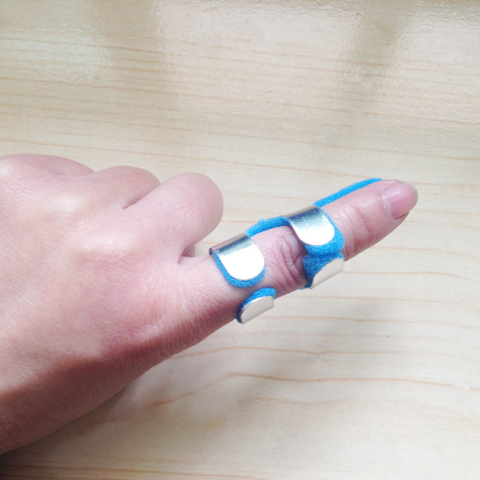 自缚式手指夹板手指骨折固定扭伤护具肌腱断裂矫正器弯曲支架护指