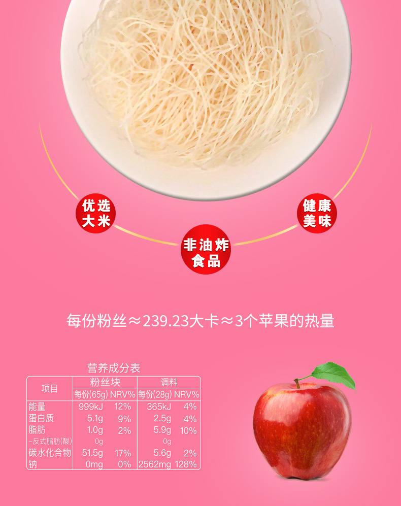 稻花香 麻辣烫粉丝方便麻辣味速食米粉网红宵夜方便泡面食品6桶装