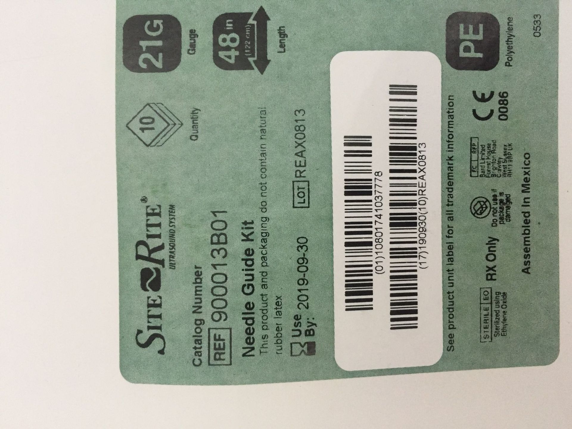 巴德超声血管导引穿刺套件900013b01巴德导针器21g