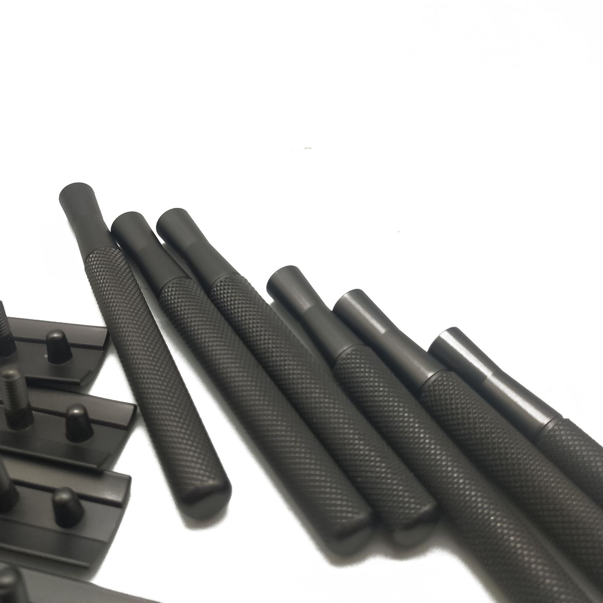 不锈钢电镀加工低温黑铬 警棍电镀耐磨哑黑铬五金表面处理加工