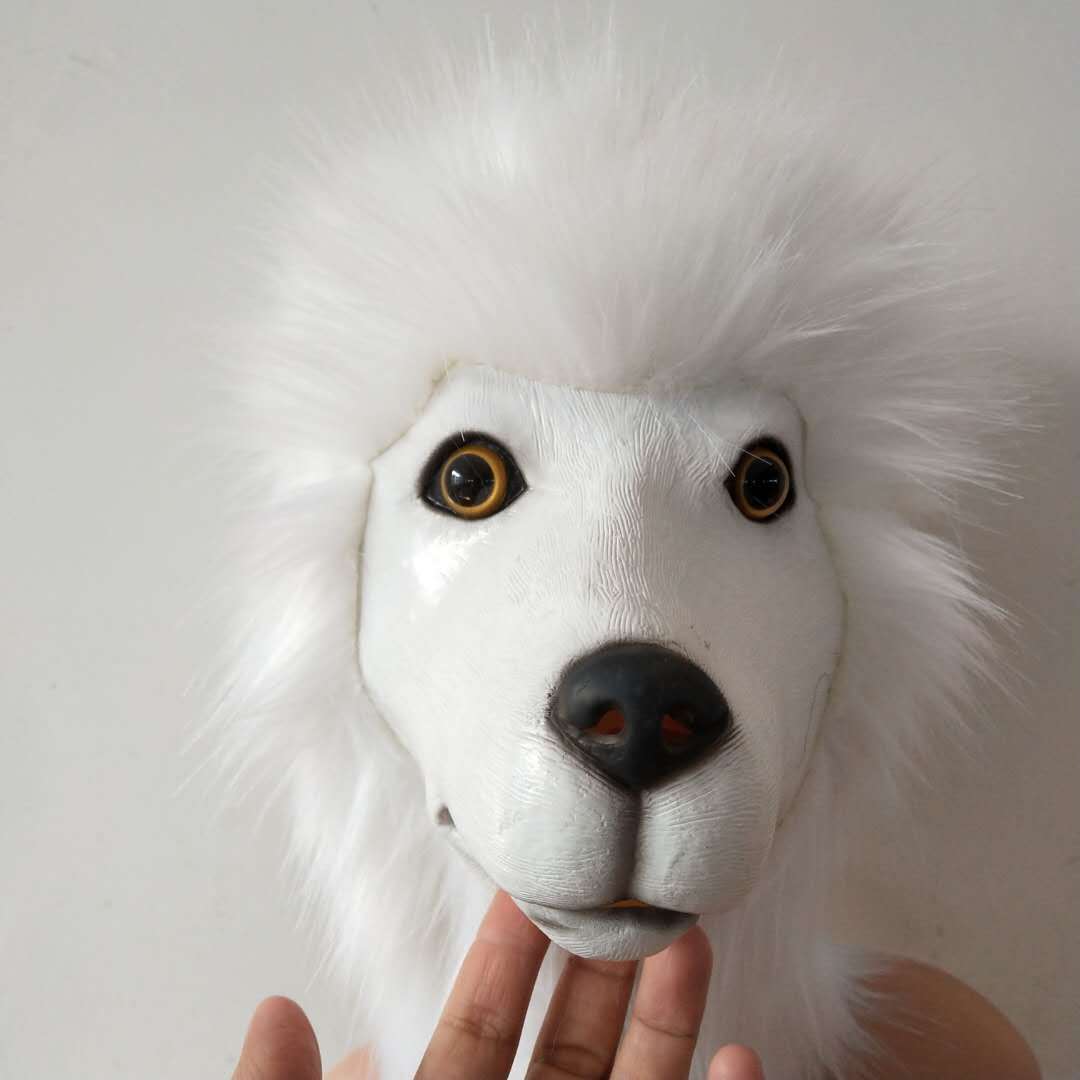 狼狗贵宾犬面具恶搞牧羊犬面具警犬狗头套酒吧派对道具宠物狗玩具