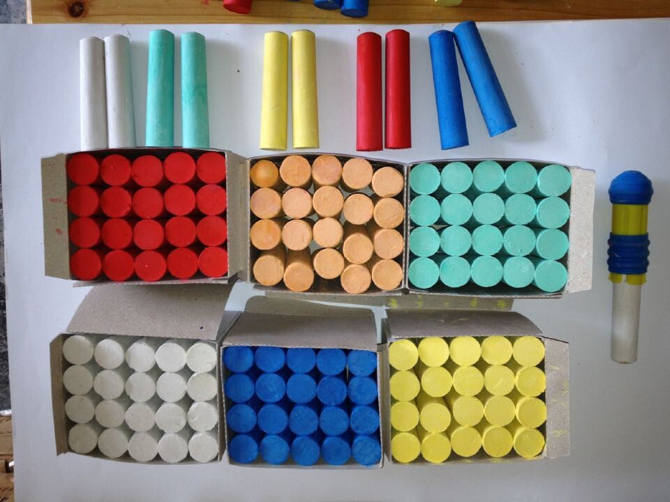 文华大粉笔木材粉笔大号加粗粉笔粗粉笔钢管粉笔船用粉笔640