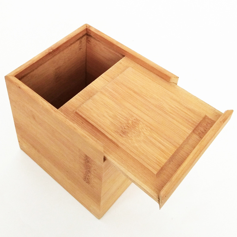 Packing Box Japanese Bamboo Wood Wooden Gift Box Bamboo Box Tea Box Single Cup Bamboo Storage Box