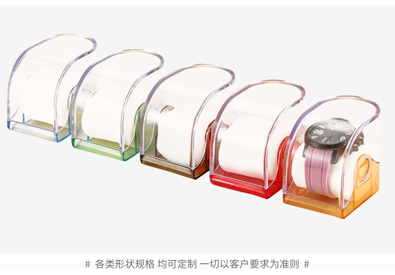 SOURCE Factory Hot Sale Color Transparent Plastic Watch Box Watch Packaging Box Electronic Watch Storage Box Wholesale