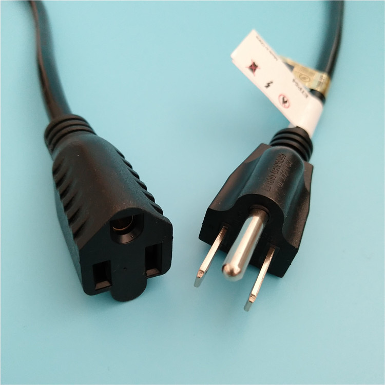 美式两芯品字ac 美规8字插头 电源线延长线 热水袋 笔记本