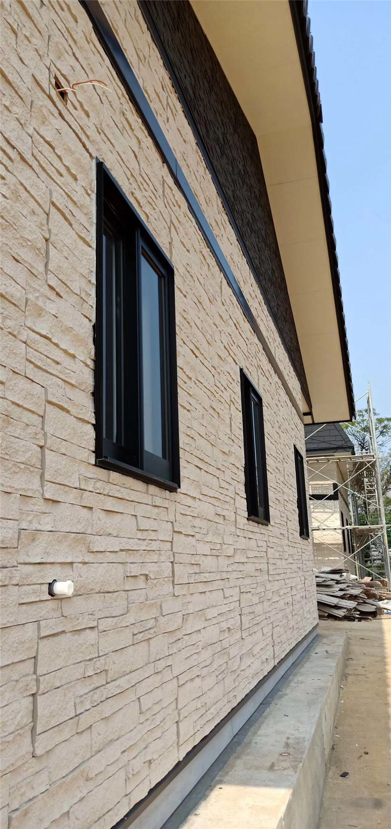 仿古石板_别墅文化石pu黄色毛石板快速人工pu仿古生产厂家 - 阿里巴巴