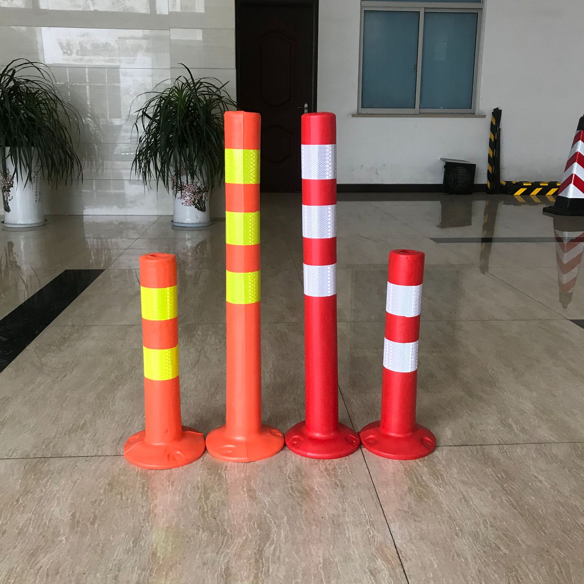 75cm泡沫警示柱eva道口标柱柔性反光柱45cm警示桩