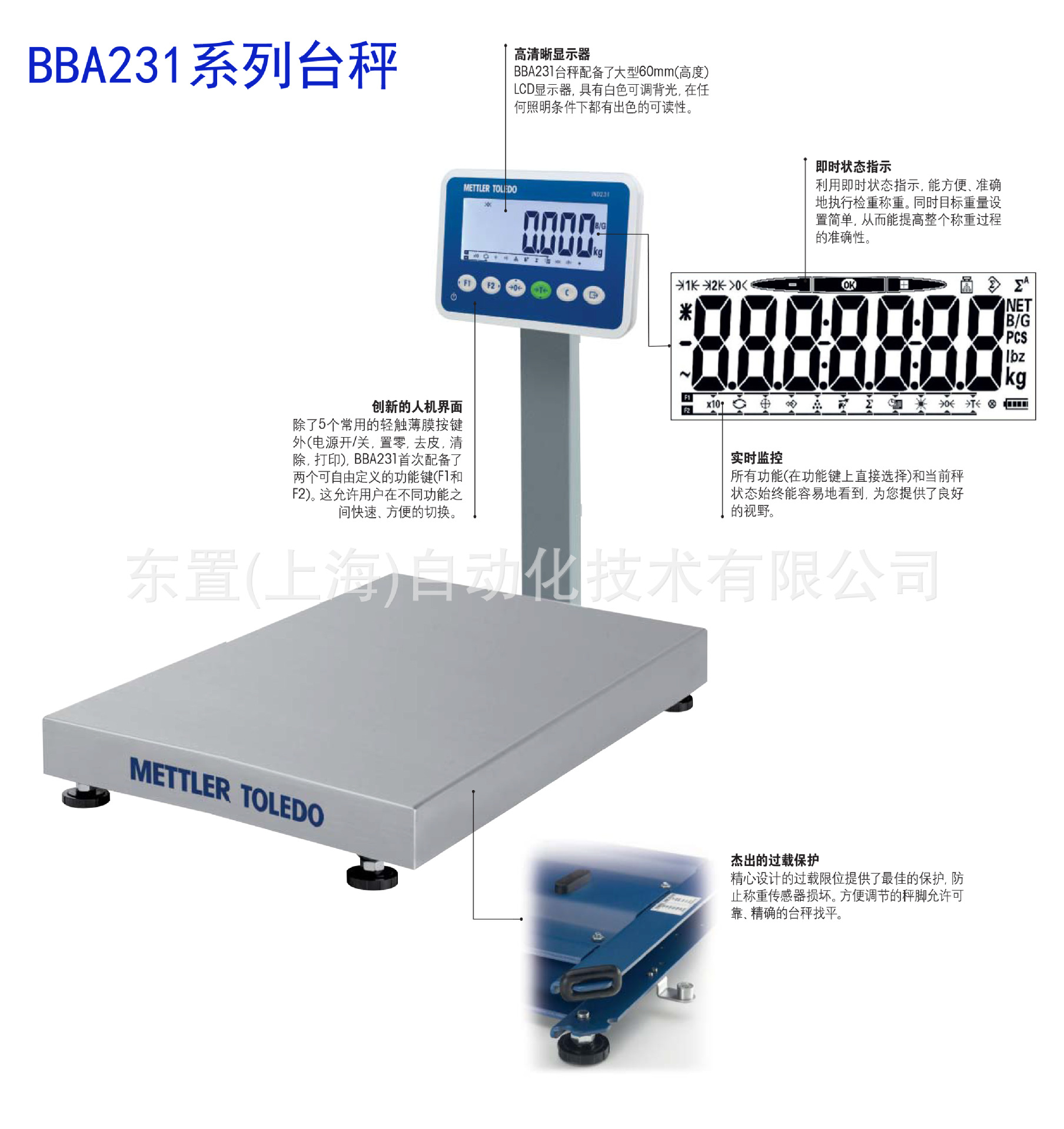 梅特勒托利多 工业电子台秤bba231