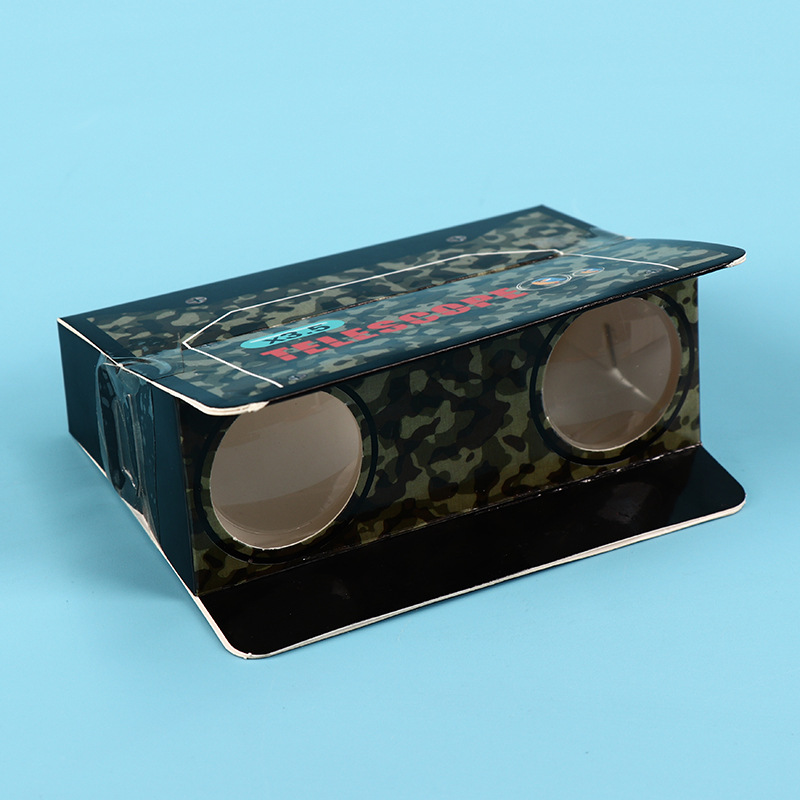 儿童科技小制作纸质双筒望远镜diy手工创意纸质望远镜实验教具