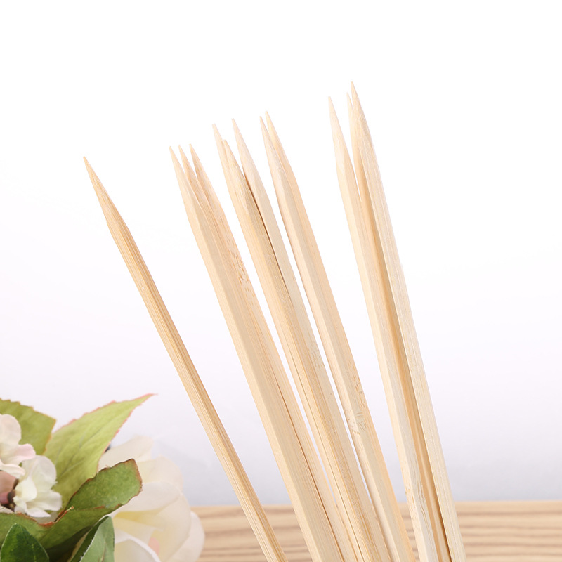 4cm宽竹制方签 diy户外家用烧烤竹签一次性麻辣烫串签子烤肉工具