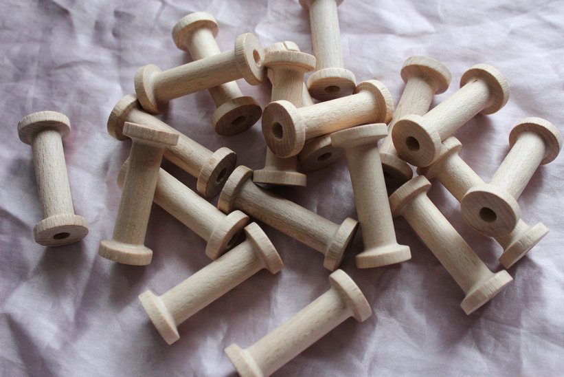 原木旧木制复古怀旧老线轴 木滚轴缠线轴绕线轴实 可来样加工定做