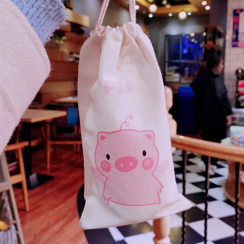 Cup Cover Protective Cover Universal Cute Girl Heart Pig Cloth Cover Thermal Insulation Mesh Red Student Handbag Factory Direct Sales