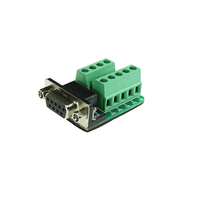 公头 rs232转端子 串口转端子 db9转端子 dr9连接器 sunlephant