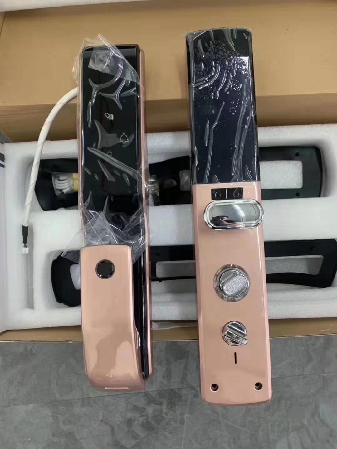 厂家直销兰博四号指纹锁全自动智能锁家用app联网防盗门电子锁