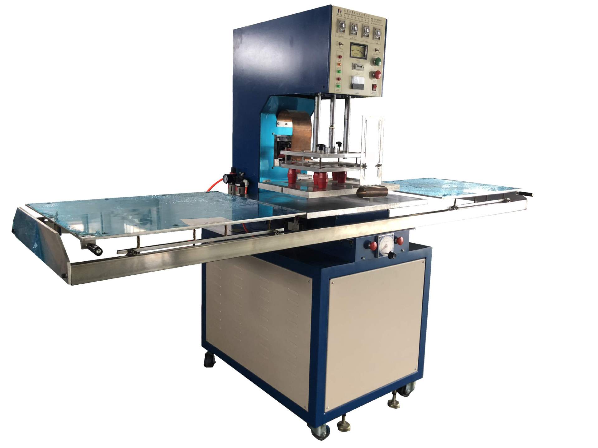 pvc pet或含pvc塑胶塑料热合机商标热合汽车内饰件压边机吸塑封口