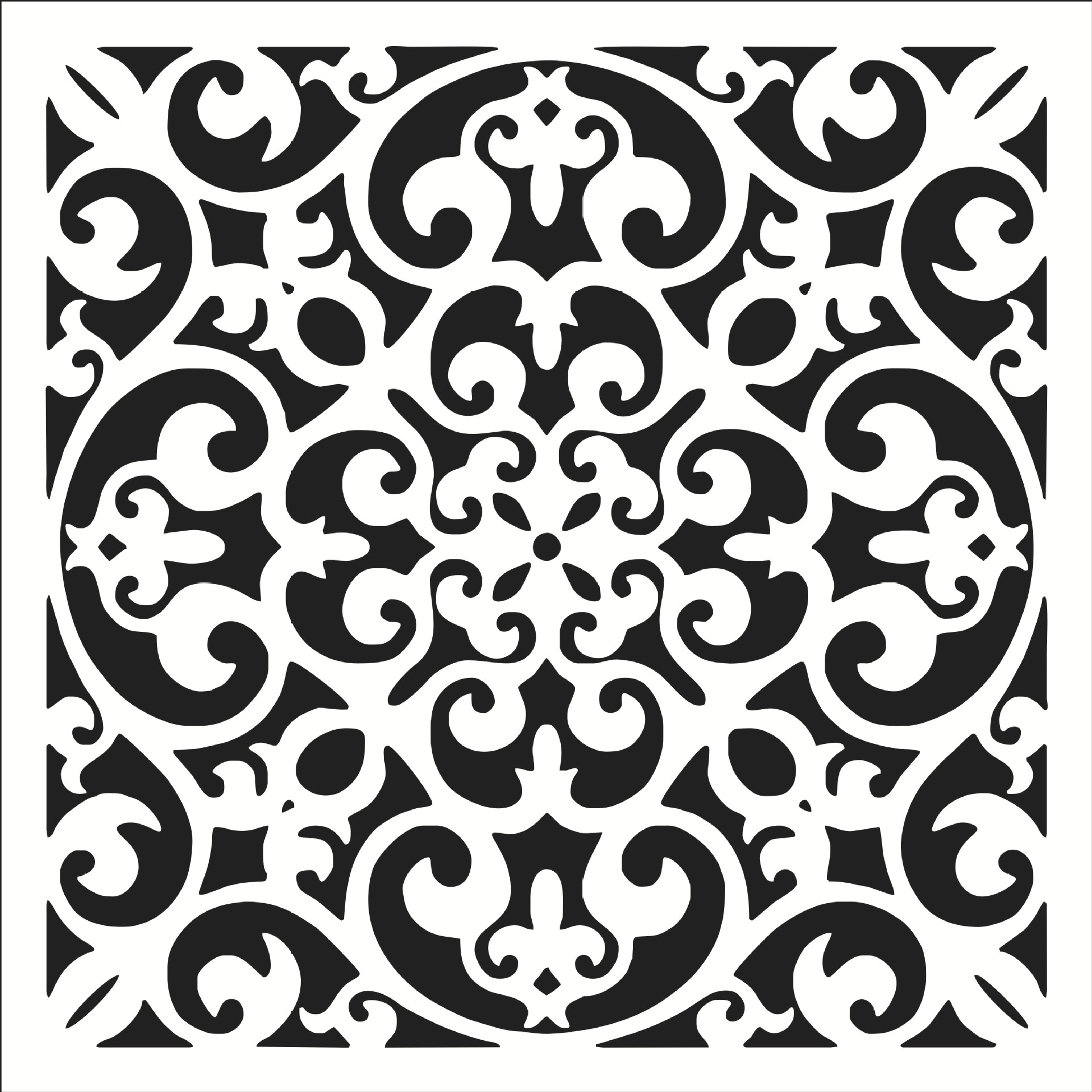 跨境创意曼陀罗塑料模板墙绘模板diy镂空绘画喷绘喷漆模板模具