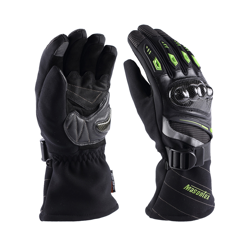 masontex冬季摩托车手套防风防水骑士骑行机车电加热自发热手套
