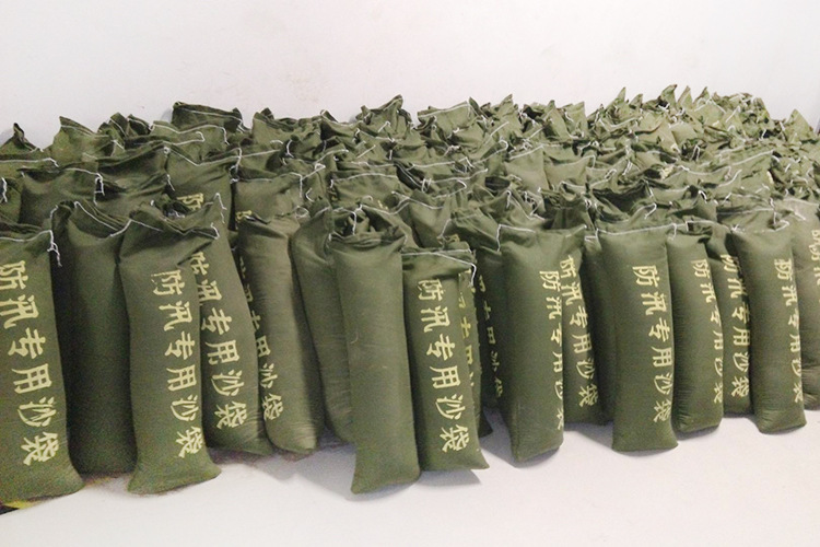30*70拉链抽绳防汛防洪防水消防抗洪专用沙袋迷彩布帆布有机硅