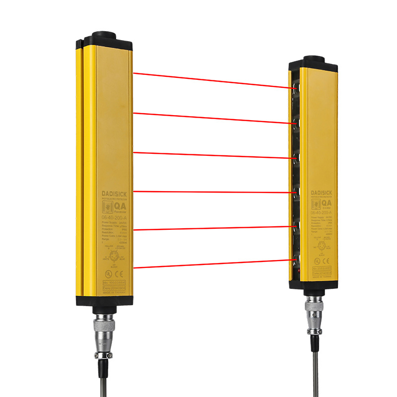 最远50米对射距离红外光栅传感器自动化机械专用安全光幕保护器