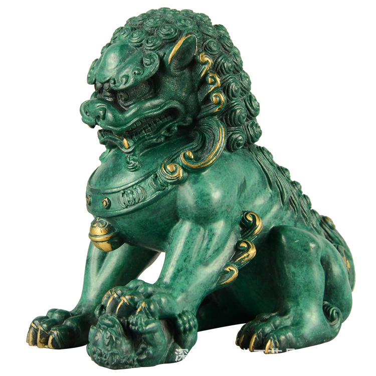 定做金属工艺品批发铜器摆件家居饰品佛教用品厂家直销铜狮子