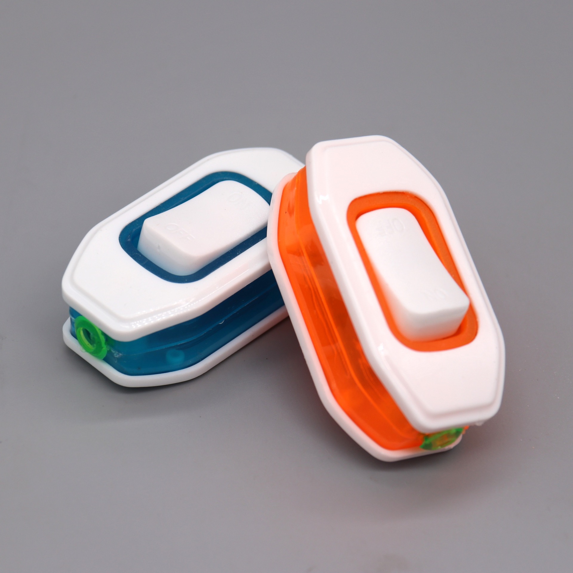 创意六角炫彩床头开关 大功率手捏开关 双色床头开关