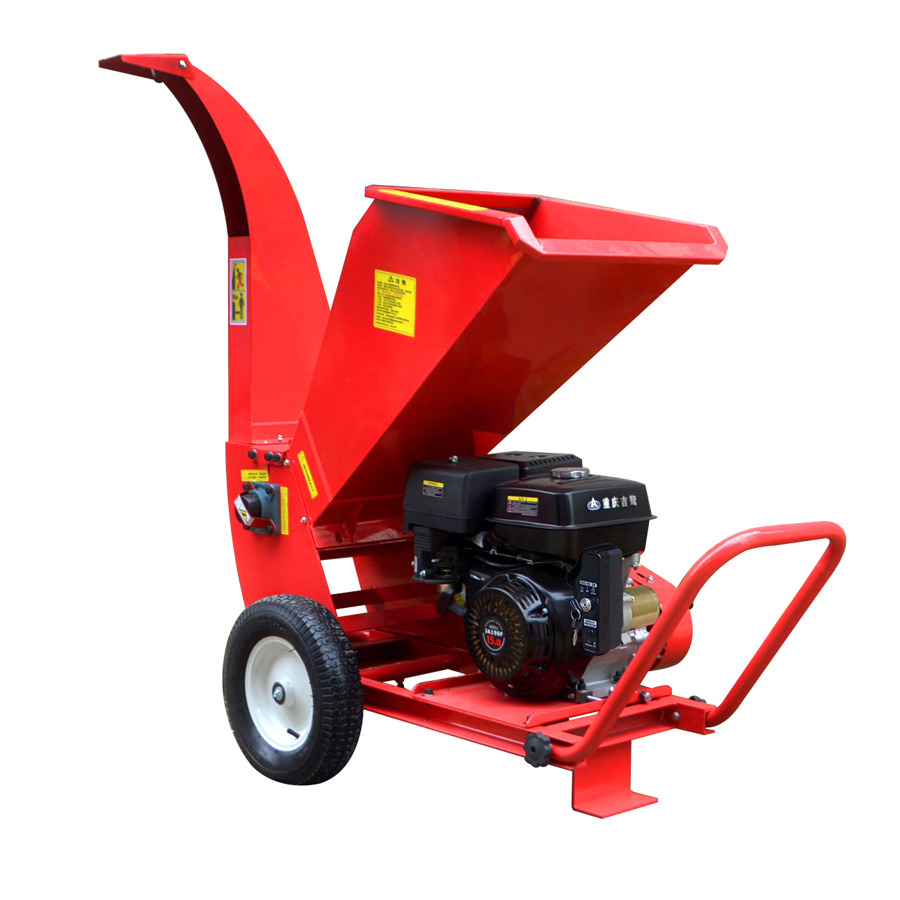 汽油移动式树枝粉碎机公园榕树树木碎枝机枝条打枝机枝条切碎机