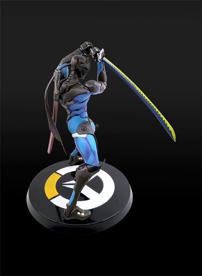 动漫游戏周边 守望先锋 可换手黑色 白色源氏手办模型 玩偶摆件